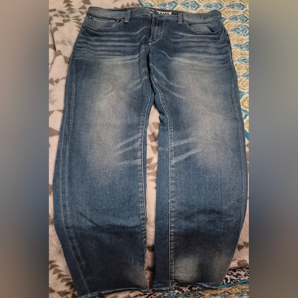 Express Women's Boot Cut Jeans in Faded Blue